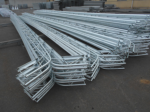 Agricultural canopy supports galvanized